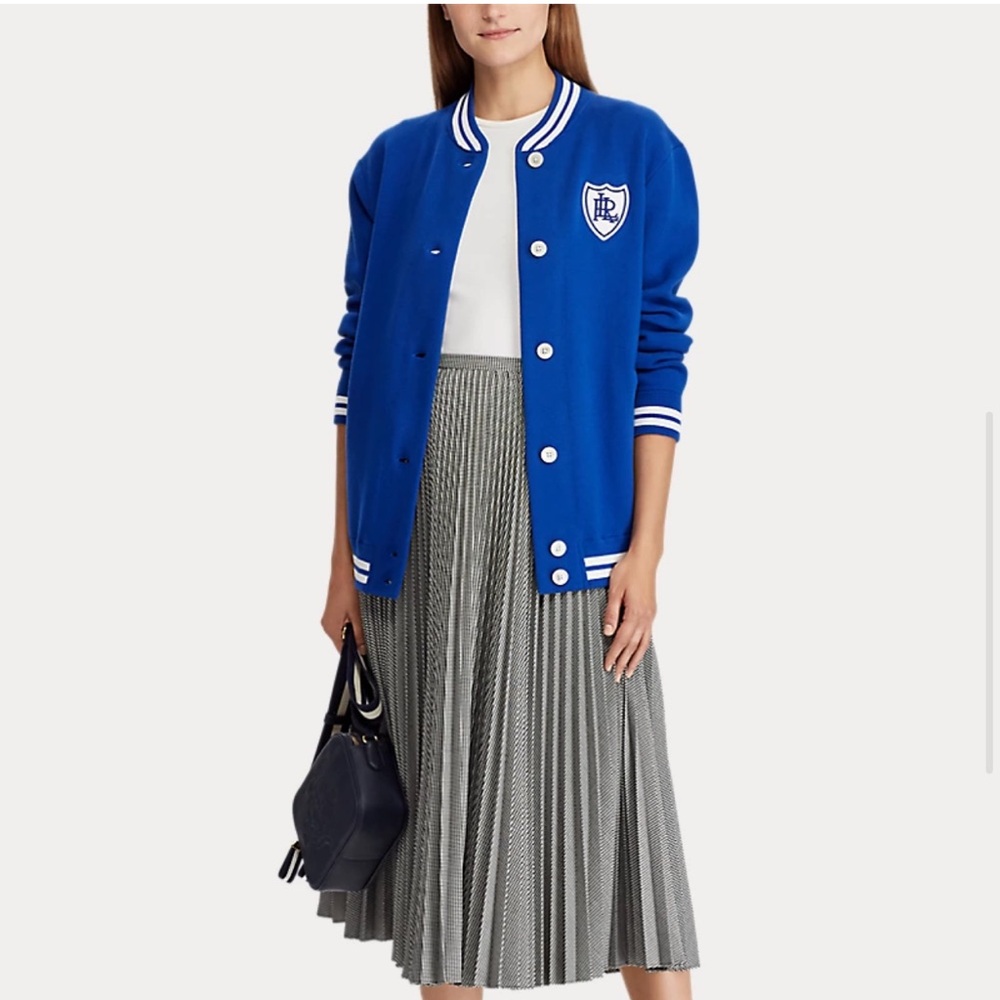 Polo Ralph Lauren Royal Blue Cardigan with White Details